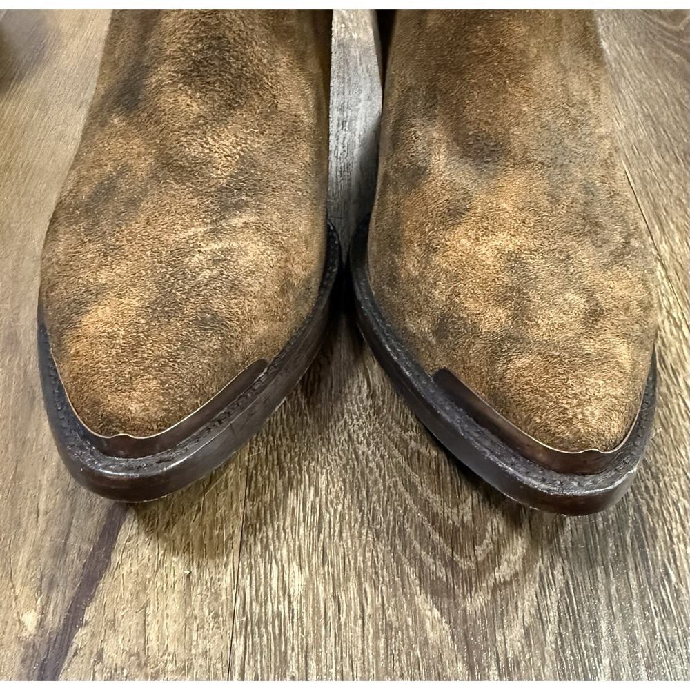 ARIAT Women's Shiloh Bootie, NWT Size 8.5 Dark Ginger Suede Leather Brown - Picture 4 of 8